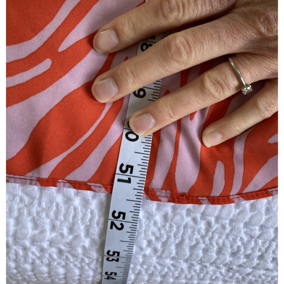 Cabi Saunter Kimono Maxi Dress‎ Sz S High Low Zebra Orange Purple 5795 Faux Wrap - Picture 14 of 16